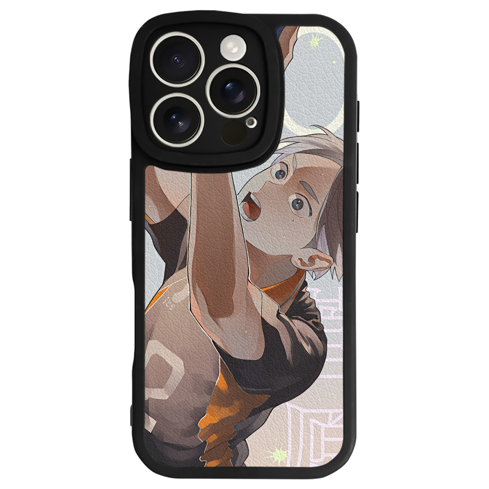 （画像用） ハイキュー!! Haikyu!! 【iPhone 16シリーズ対応】シリコンスマホケース（レザー調） 材質：シリコン